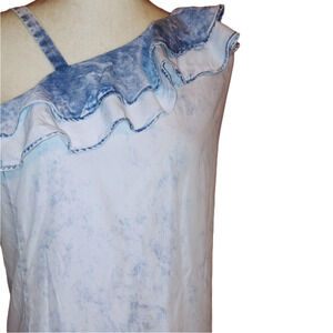 Holding Horses Anthropologie Denim  One Shoulder Dress XSP